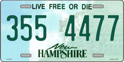 NH license plate 3554477