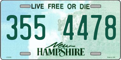 NH license plate 3554478