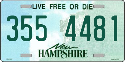 NH license plate 3554481