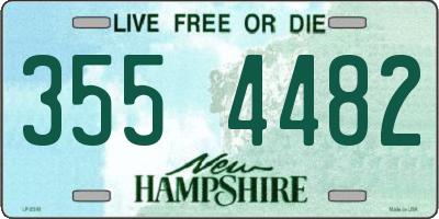 NH license plate 3554482