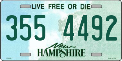 NH license plate 3554492