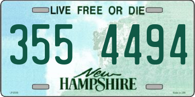 NH license plate 3554494