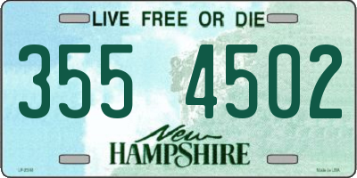 NH license plate 3554502