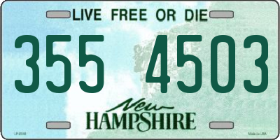 NH license plate 3554503