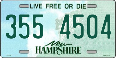 NH license plate 3554504