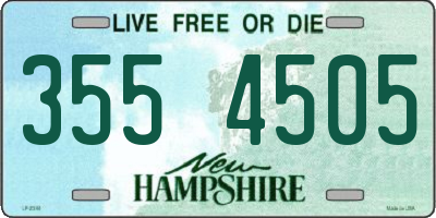 NH license plate 3554505