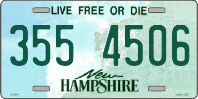 NH license plate 3554506