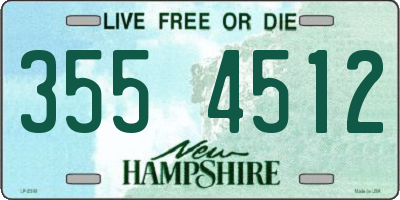 NH license plate 3554512