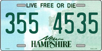 NH license plate 3554535