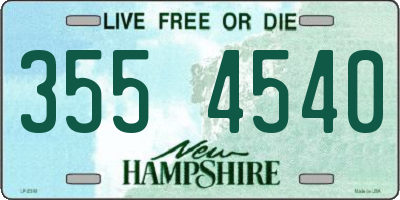 NH license plate 3554540