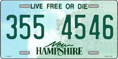 NH license plate 3554546