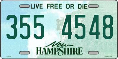 NH license plate 3554548