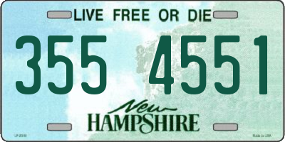 NH license plate 3554551