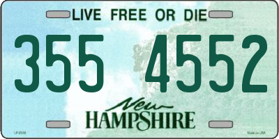 NH license plate 3554552