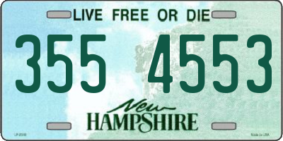 NH license plate 3554553