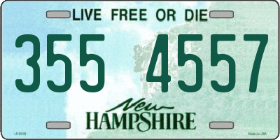 NH license plate 3554557