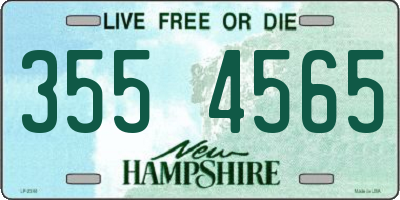 NH license plate 3554565