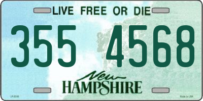 NH license plate 3554568