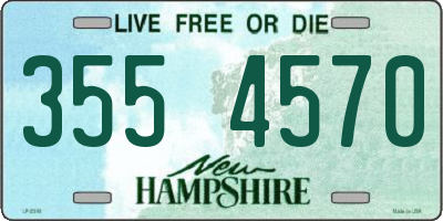 NH license plate 3554570