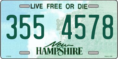 NH license plate 3554578