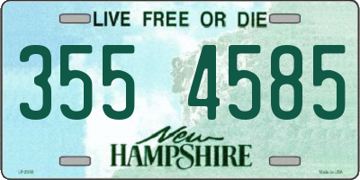 NH license plate 3554585