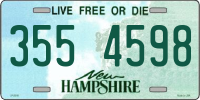 NH license plate 3554598