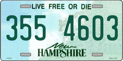 NH license plate 3554603