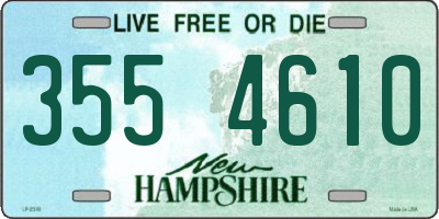 NH license plate 3554610