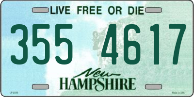 NH license plate 3554617