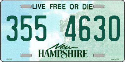 NH license plate 3554630