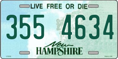 NH license plate 3554634