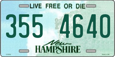 NH license plate 3554640