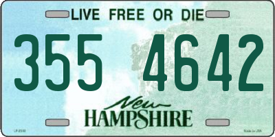 NH license plate 3554642