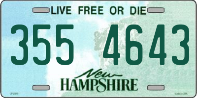 NH license plate 3554643