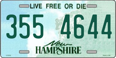 NH license plate 3554644