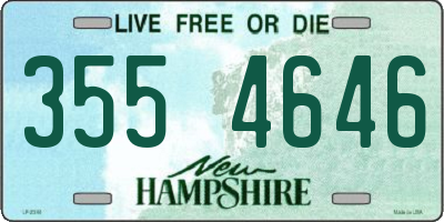 NH license plate 3554646