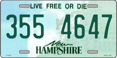 NH license plate 3554647