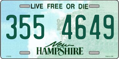 NH license plate 3554649