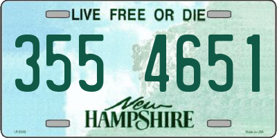 NH license plate 3554651