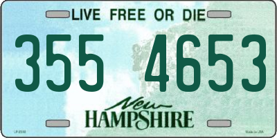 NH license plate 3554653