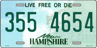 NH license plate 3554654
