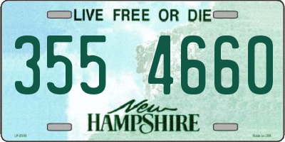 NH license plate 3554660