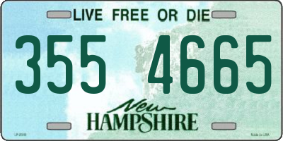 NH license plate 3554665