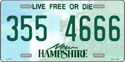 NH license plate 3554666
