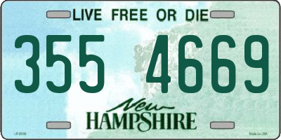 NH license plate 3554669