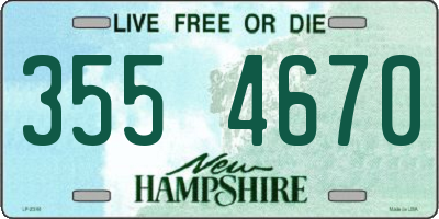 NH license plate 3554670