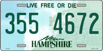NH license plate 3554672