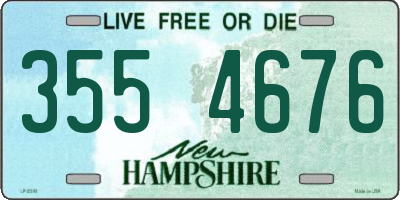 NH license plate 3554676