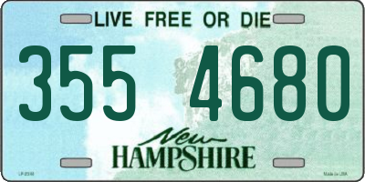 NH license plate 3554680