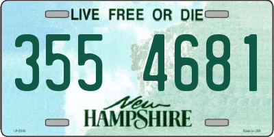 NH license plate 3554681